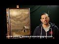 Painting tips and tricks - doing a tonal wash to change the feel of your painting.