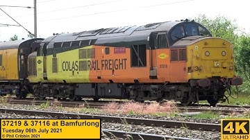 37219 & 37116 at Bamfurlong - 06th July 2021