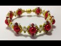 Easy and elegant bracelet making * Beading * Diy * Стильный браслет из бусин * Мастер класс *