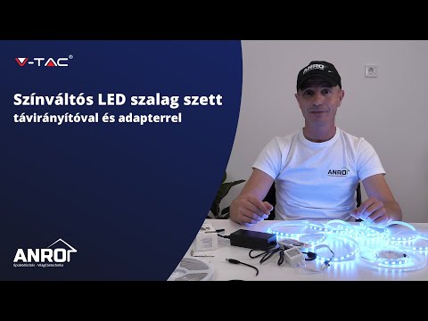 Videó: LED szalag távirányítóval és vezérlővel