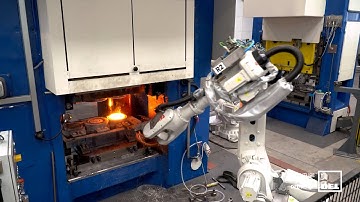 Forging "story", a fully robotic forging line / Kovárenský „příběh“, plně robotická kovací linka.