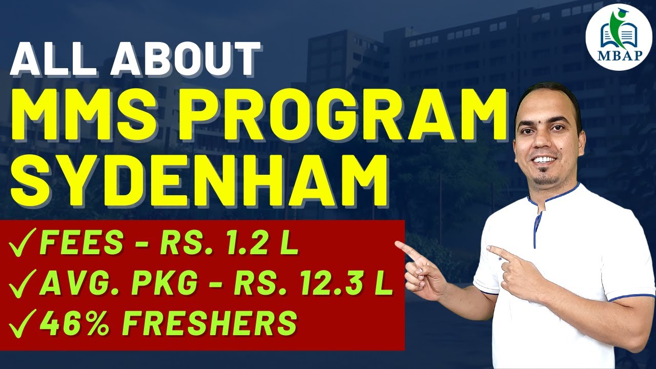 MMS Sydenham. Fees 1.2 Lacs, Avg Pkg 12.3 Lacs, Freshers 46 YouTube