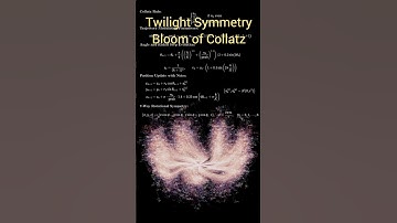 Collatz Bloom - From Order to Ornaments #maths