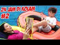 24 JAM DI DALAM KOLAM RENANG DEPAN RUMAH - Part 2 | Vlog & Drama Lucu | CnX Adventurers
