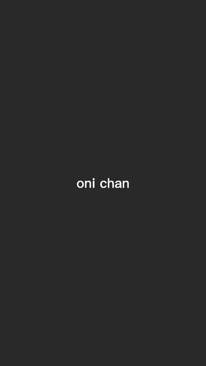 nada notifikasi, oni chan gemoy