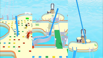 Bridge Race Running Competition Game All Levels Gameplay Walkthrough Android IOS