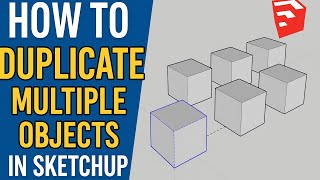 Copying objects easy in sketchup/ sketchup tutorial for beginners