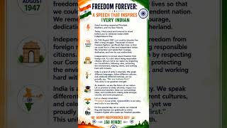 79th Independence Day Speech in English 🇮🇳 | Best 15 August Speech for School Students 2026