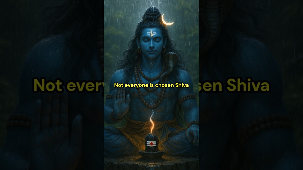 Not everyone is chosen, Shiva knows you. If you walk alone, this path was always meant for you Now!