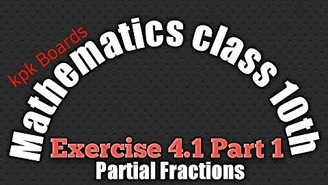 Mathematics class 10th Chapter 4, Exercise 4.1 part 1