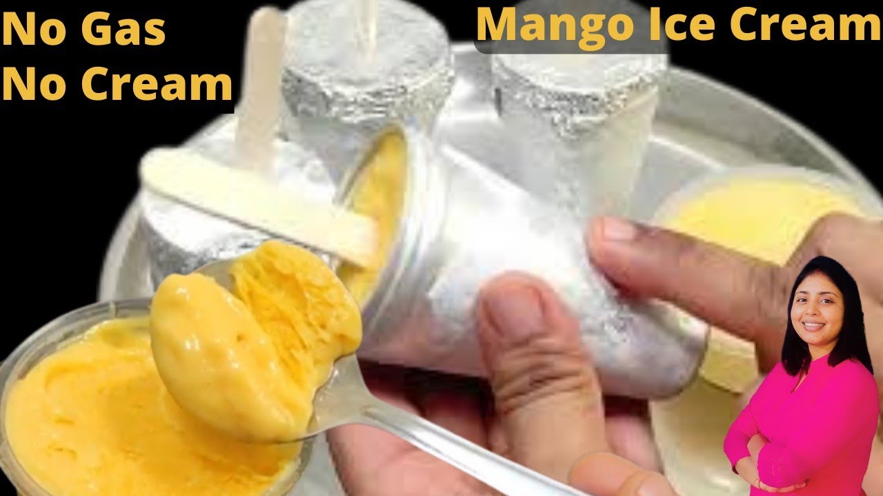 बिना क्रीम बिना गैस आजतक की सबसे टेस्टी आइसक्रीम Creamy Mango Ice Cream Mango Kulfi Recipe | Kulfi | Ankita