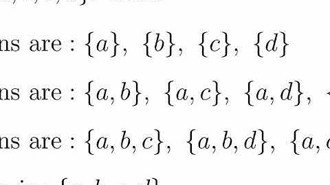 Discrete Mathematics - Counting Subsets of a Set: Combinations, part 1