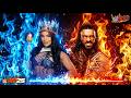 WWE 2K25 LIVE GAMEPLAY : ROMAN REIGNS VS PRINCESS BELLE SMACK DOWN MATCH P-023