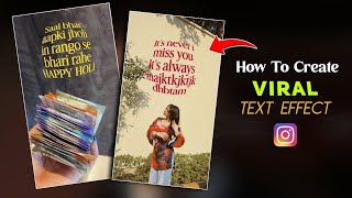Instagram Viral Text Reels Tutorial | Instagram Trending Text Effect Reels Editing | Fisheye Text screenshot 1