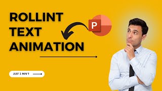 Text Animation in PowerPoint ! Awesome Rolling Text Animation Effect