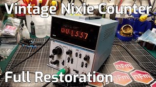 Nixie Tube VP-4541A Frequency Counter Restoration