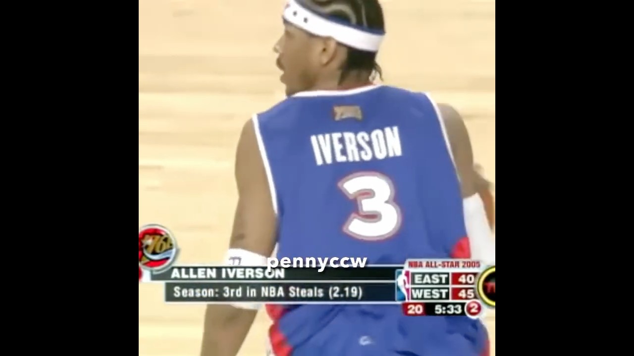 Allen Iverson 2005 NBA All Star Game highlights - MVP - YouTube