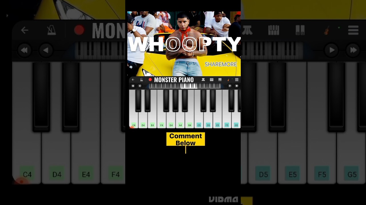 CJ WHOOPTY | Viral Song | Perfect Piano Cover | By MONSTER PIANO 