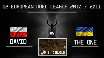 Quake2 EDL #9 Groupstage | David vs The One - 2nd map q2duel5