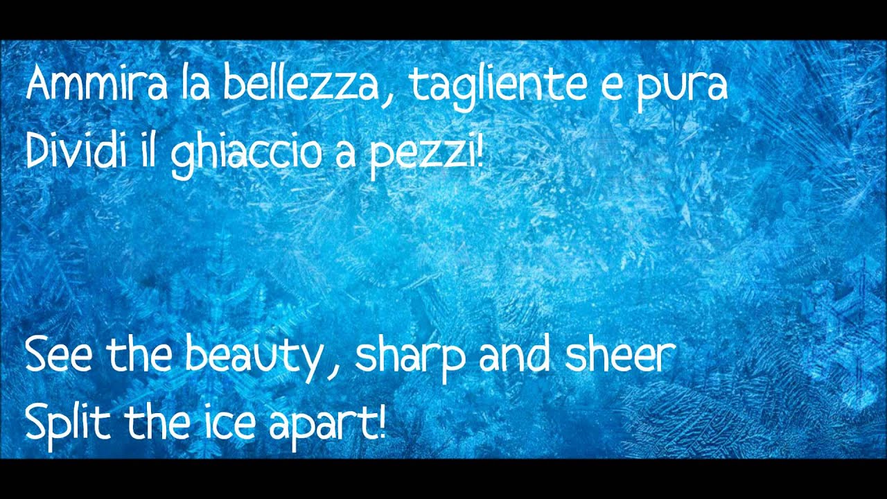 frozen song lyrics