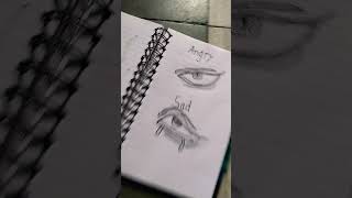 Makeing angry and sad eyes drawing. #phonk #music #song