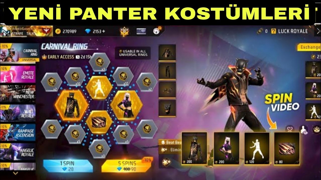 YENİ İŞBİRLİĞİ YENİ EVO KASASI YENİ ŞANS ÇARKILARI SOLMUŞ ÇARKLAR VE DAHA FAZLASI #freefire