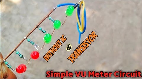 How To Make Simple VU Meter || Without IC And Transistor || Electronic Step