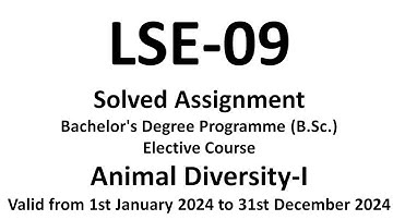 lse 09 solved assignment  2024 / lse-09 / lse 09 animal diversity-1 / lse 09 solved assignment