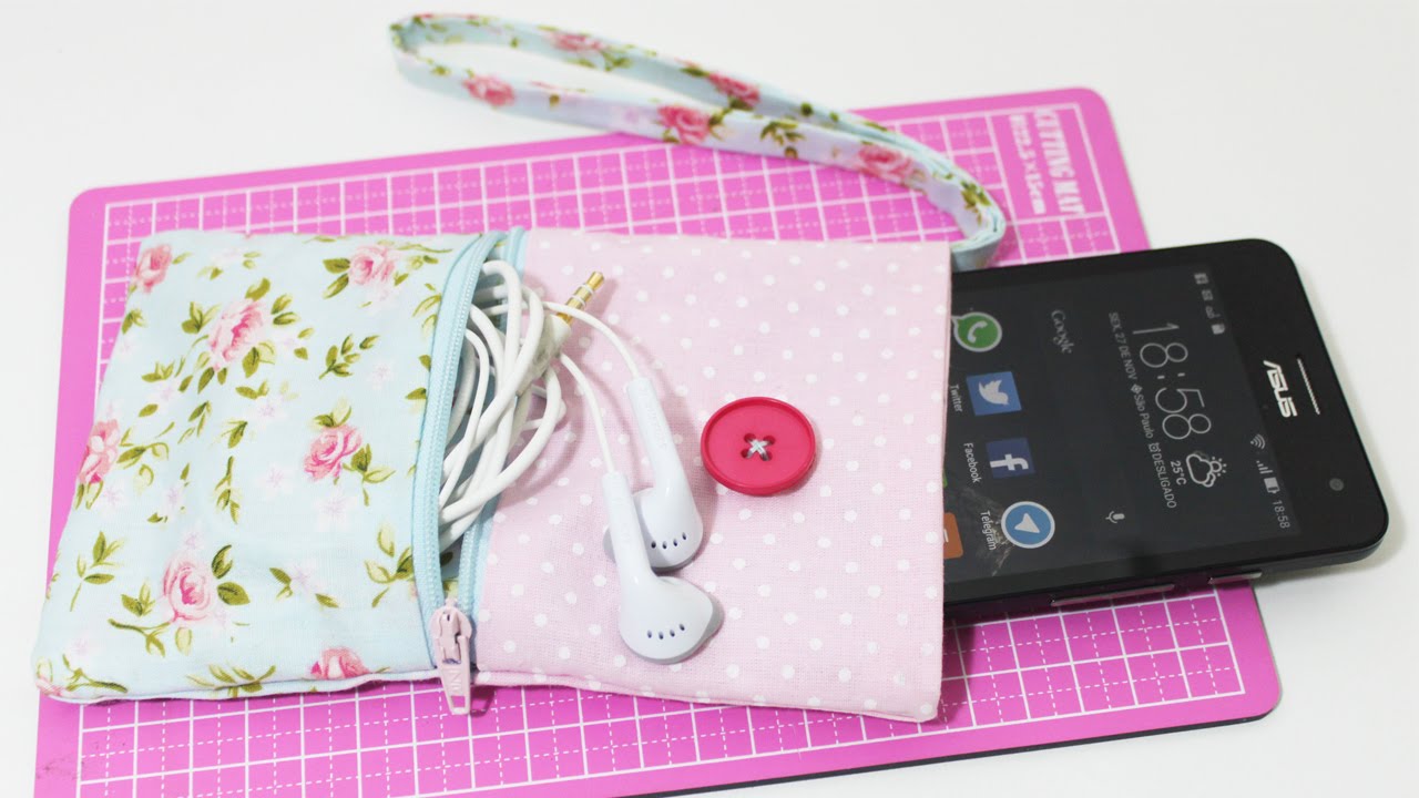 CAPINHA DE CELULAR SEM COSTURA - Como Fazer - D - YouTube