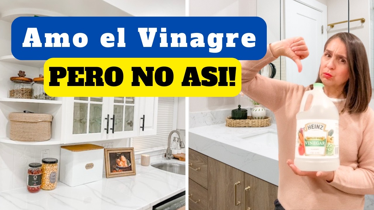 10 ERRORES al limpiar con vinagre que ARRUINAN tu casa (vista de una profesional)