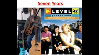 Awesome Mark King Bass Line  seven Years Bass Acoustic  Electric Guitar Play Along