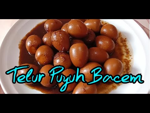 Cara Membuat Telur Puyuh Bacem Hitam
