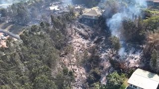 Drone video | Kula fire damage in Maui, Hawaii