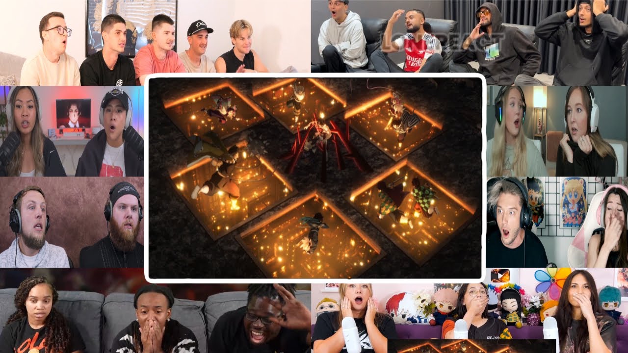 The Hashira Enter the Infinity Castle! Scene - Demon Slayer S4 Ep8 | Reaction Mashup