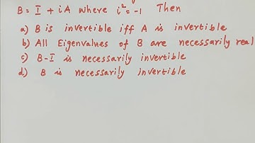 PG TRB Maths | Linear Algebra