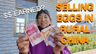 How much I earned selling eggs at a 6 AM market  ｜ Real Life in Rural China