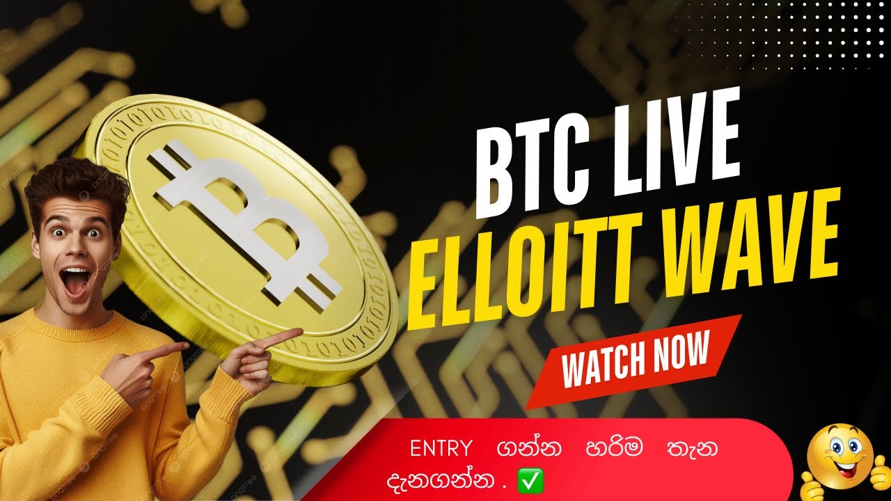 ⭕️BTC ආයෙ 100,000යන ගමනෙදී ඔබත් එකතුවන්න කැමතීද 😉/ Bitcoin Count using Elliott Wave / Price & Time 🔥