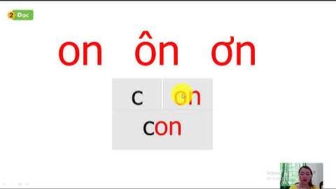 Video bài giảng môn Tiếng Việt Lớp 1