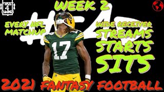Week 2 Wide Receiver Starts and Sits from Every NFL Matchup Fantasy Football 2021 - WR