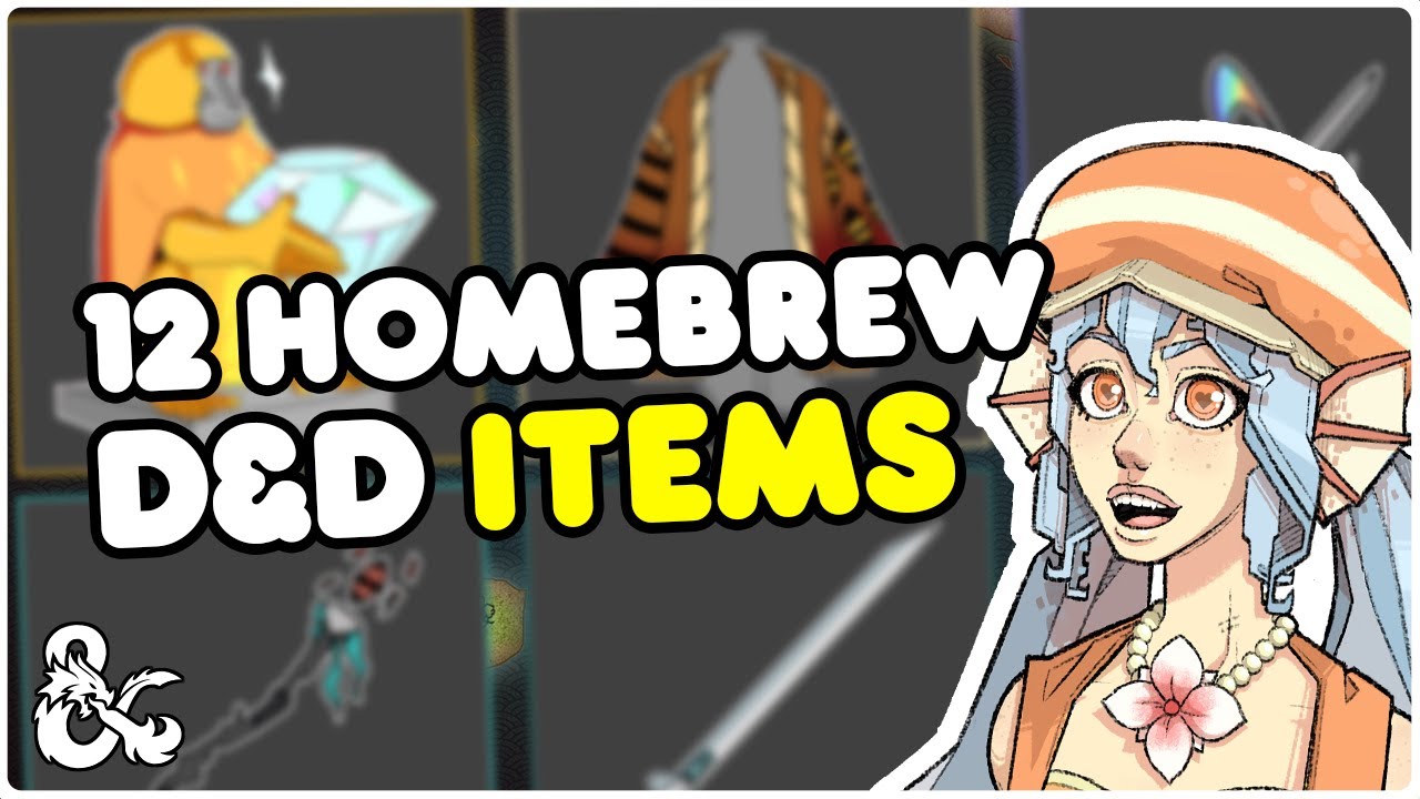12 Homebrew D&D items that i've made! - YouTube