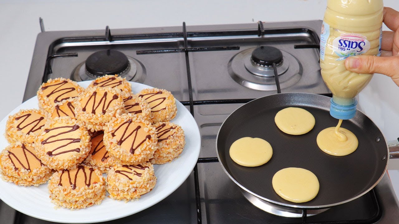 عندك قرعة ماء فارغة حضري حلوة المقلاة السريعة في 10 دقائق بدون زيت ولا زبدة لن تشريها بعد اليوم