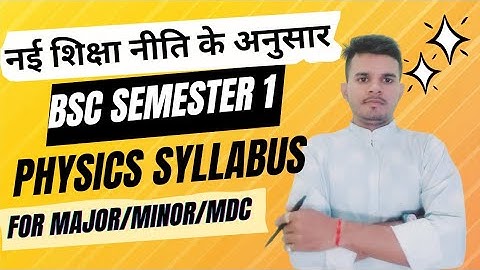 Bsc 1st semester physics syllabus 2023-24 | Mathematical physics and Newtonian mechanics |