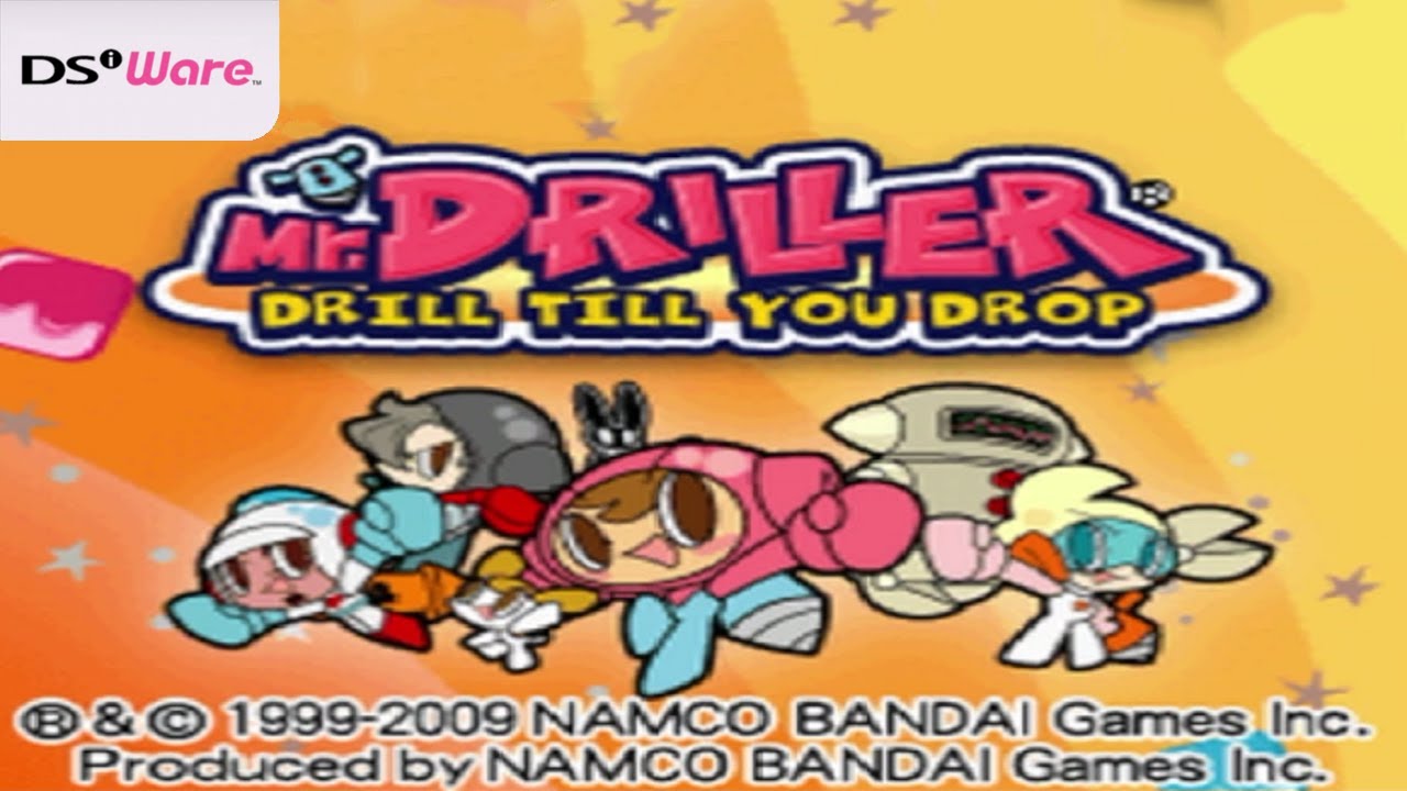 Mr. Driller: Drill Till You Drop (DSiWare Gameplay)