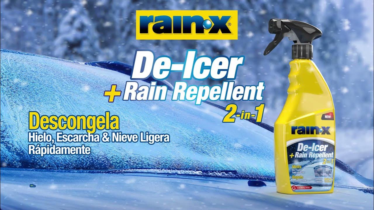 Rain-X De-Icer - Descongelador de Parabrisas y Tratamiento Anti-lluvia 2 en  1 
