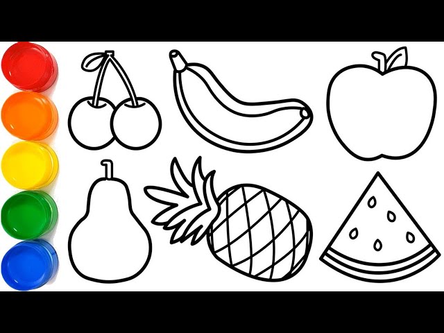 Fruits Drawing - How To Draw Fruits Step By Step