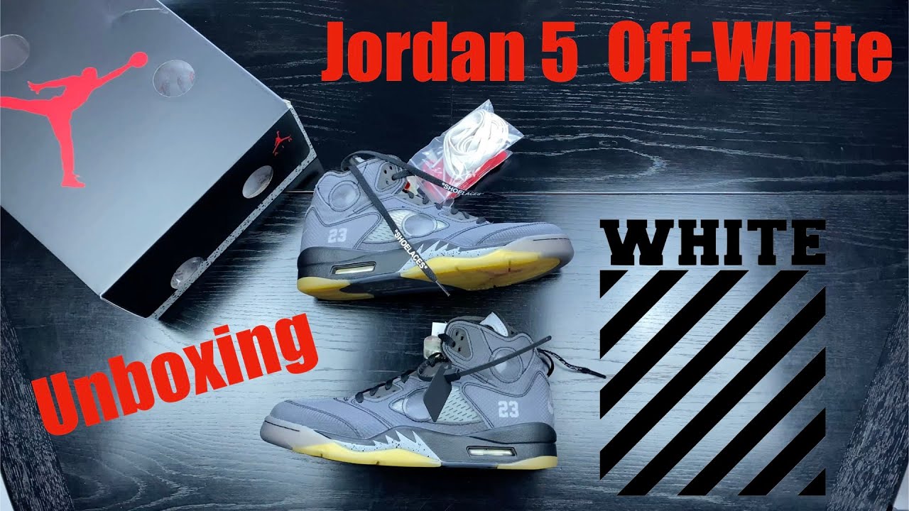 jordan 5 off white unboxing