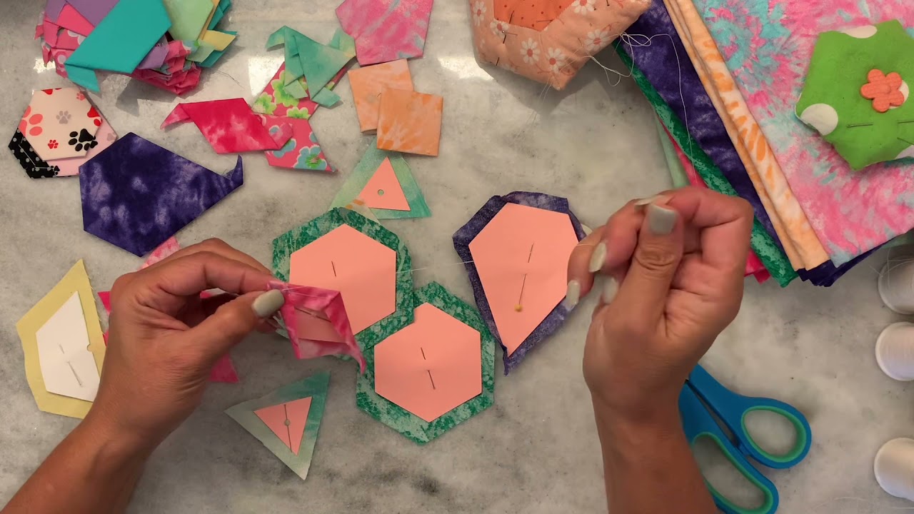 English Paper Piecing Made Easy | Templates for 2 Hexagon Kite