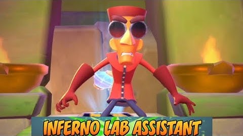 Crash Bandicoot: On the Run! Inferno Lab Assistant Defeated! Jewel 166
