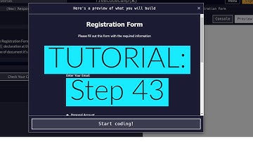 freeCodeCamp | Learn HTML Form: Step 43
