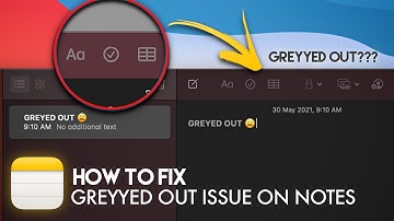 How to Fix the Greyed Out Issue on Notes in MacOS